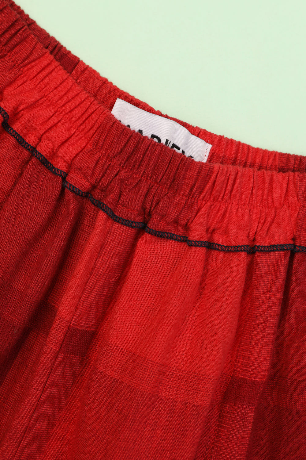 Eamon Trouser Red Gingham