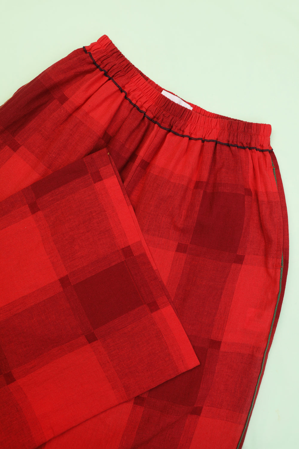 Eamon Trouser Red Gingham