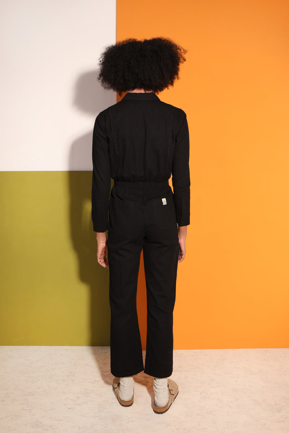 Danny Boilersuit 墨黑色帆布