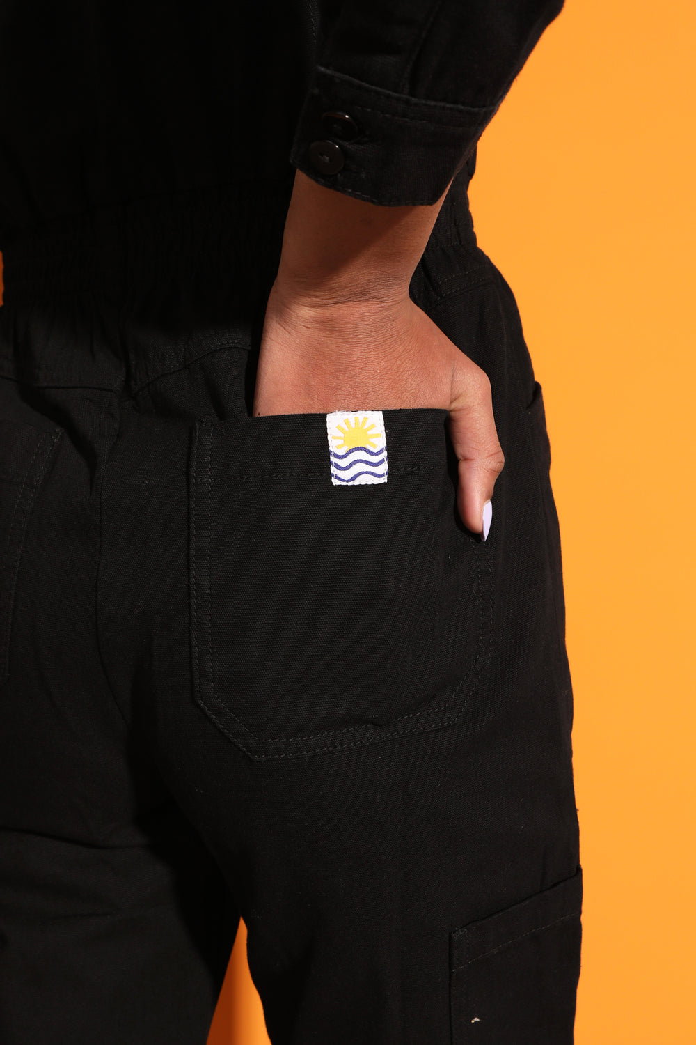 Danny Boilersuit 墨黑色帆布
