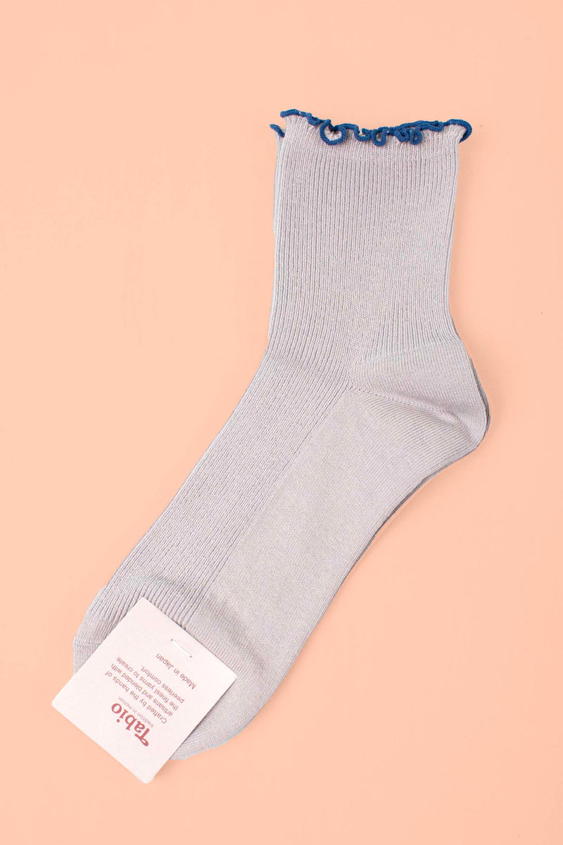 Top Merrow Fine Ribbed Crew Socks