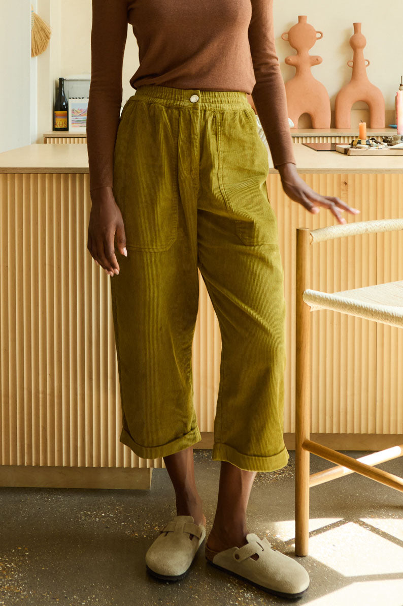 Beckett Crop Trouser Chartreuse