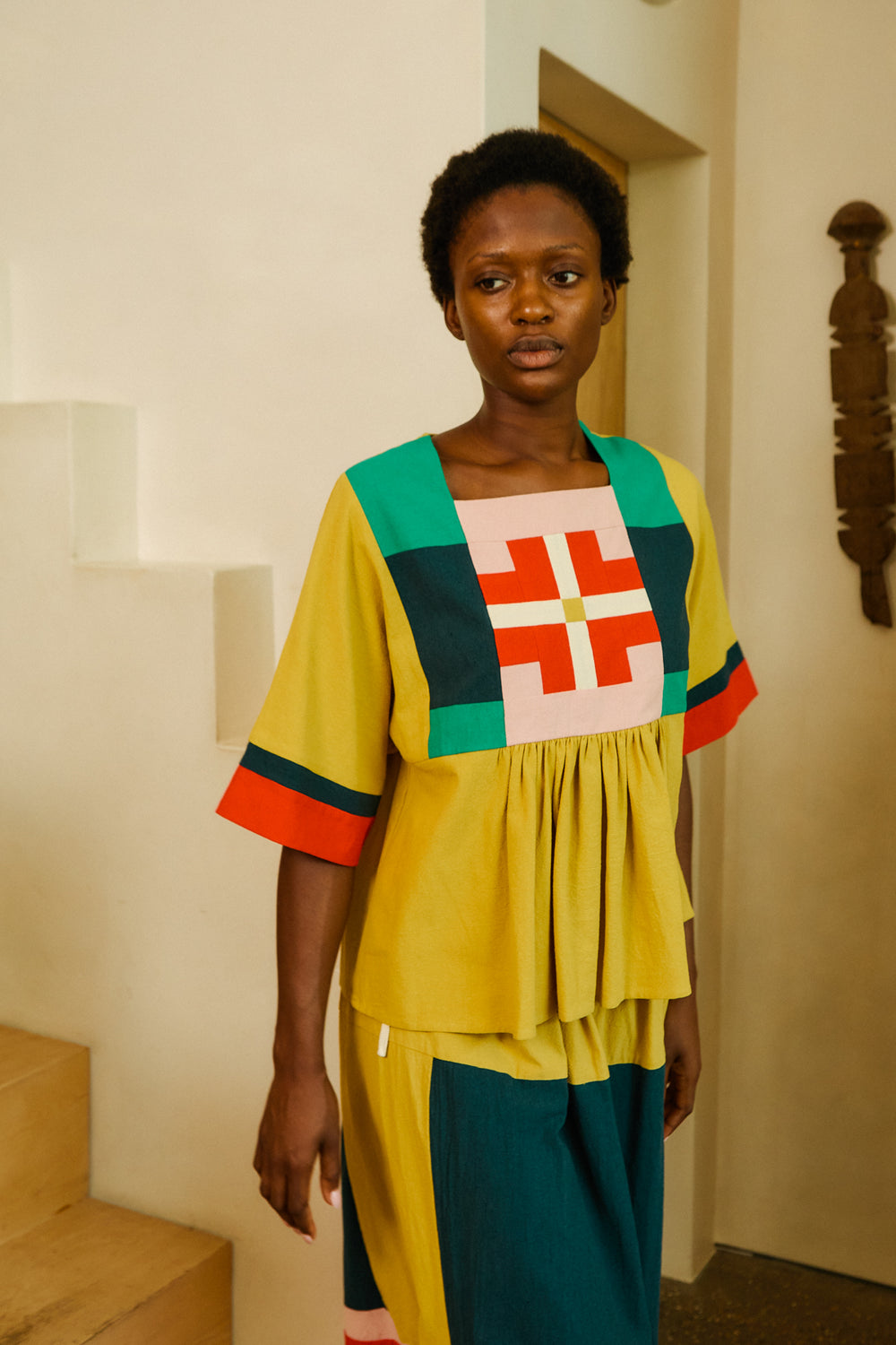 Rafe Top Mustard Multi