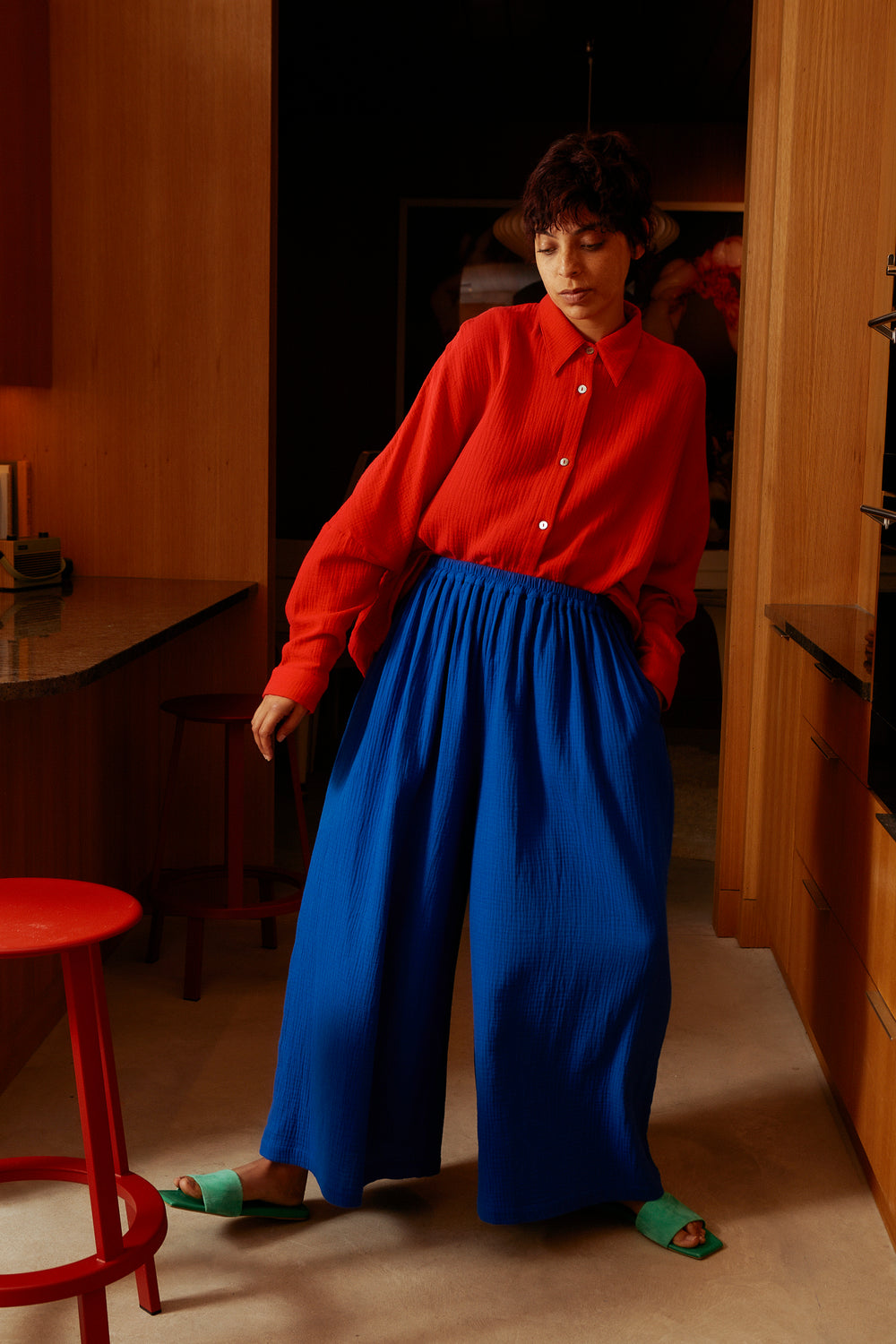 Valen Trouser Cobalt