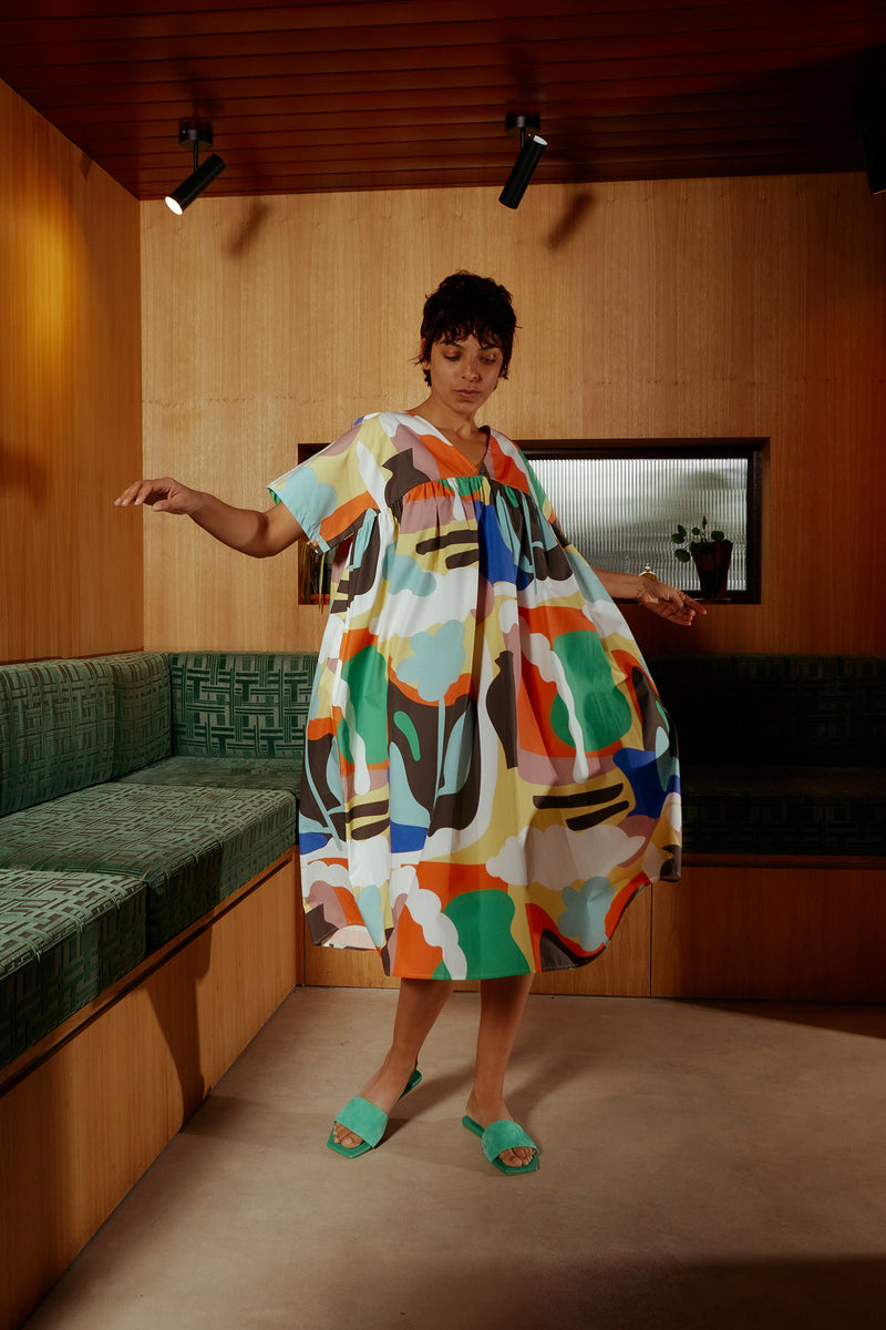 Matteo Dress Chroma Print