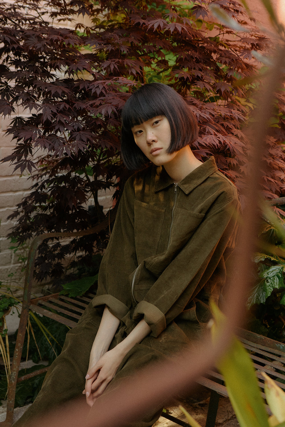 Dominic Boilersuit Corduroy Dark Olive