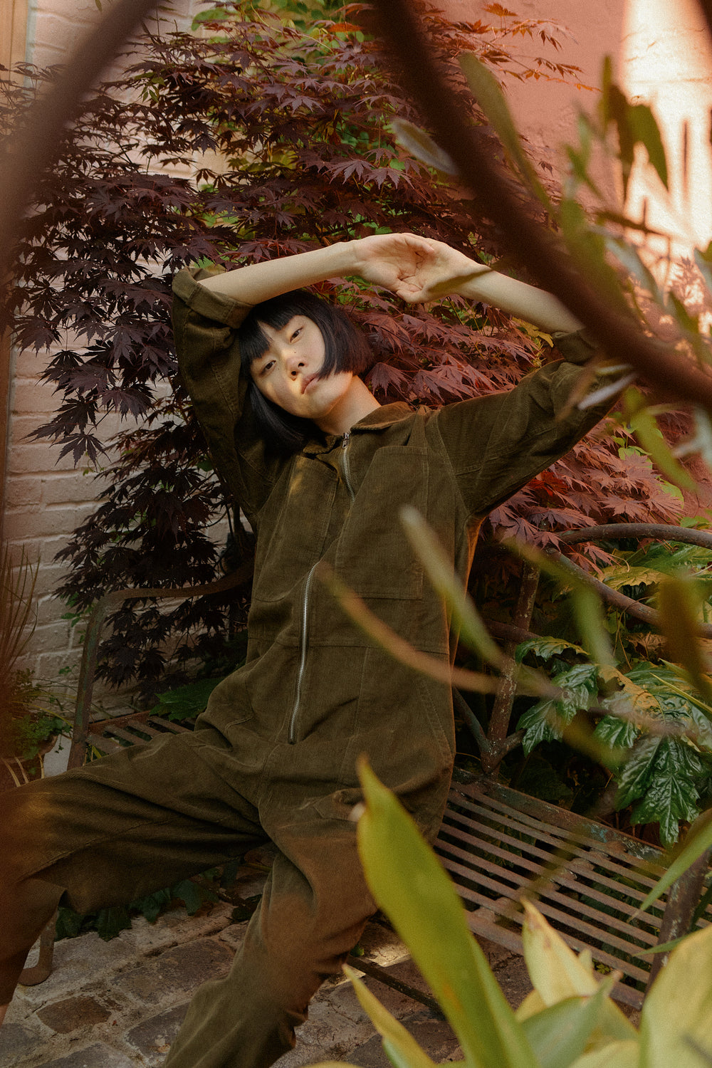 Dominic Boilersuit Corduroy Dark Olive