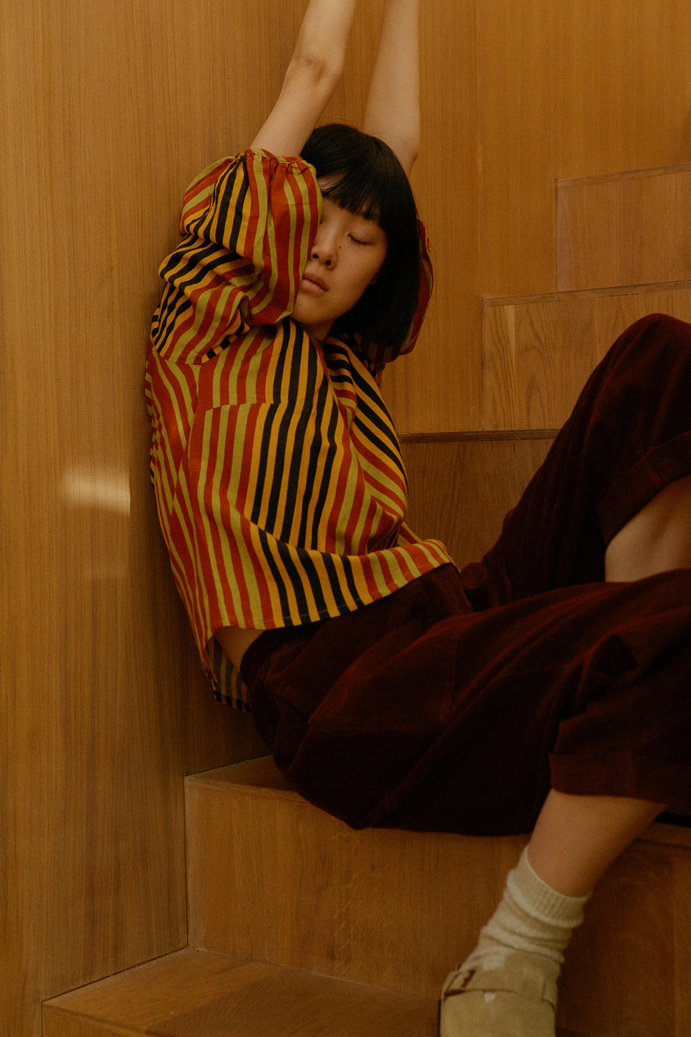 Beckett Crop Trouser Oxblood