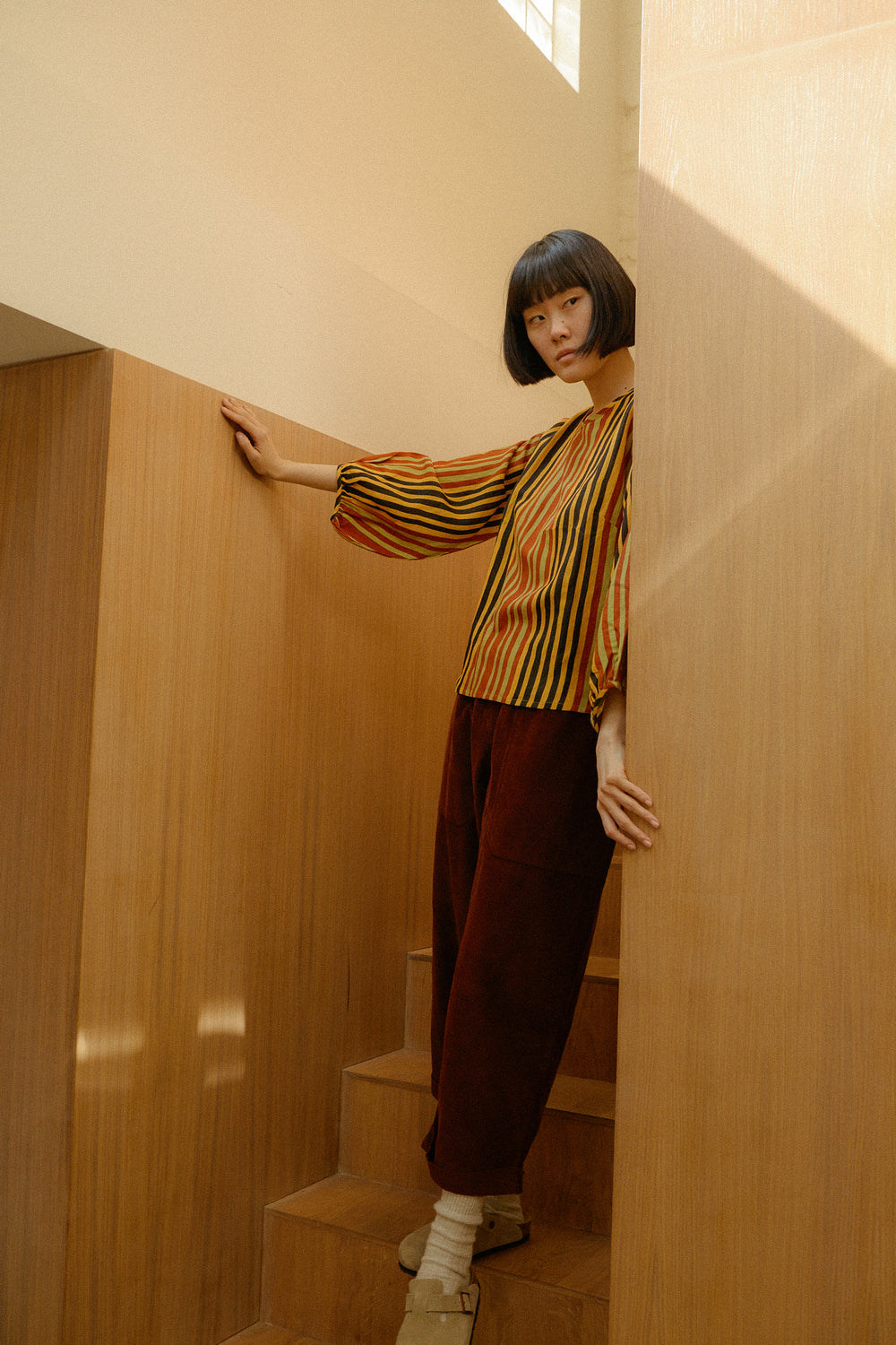 Beckett Crop Trouser Oxblood