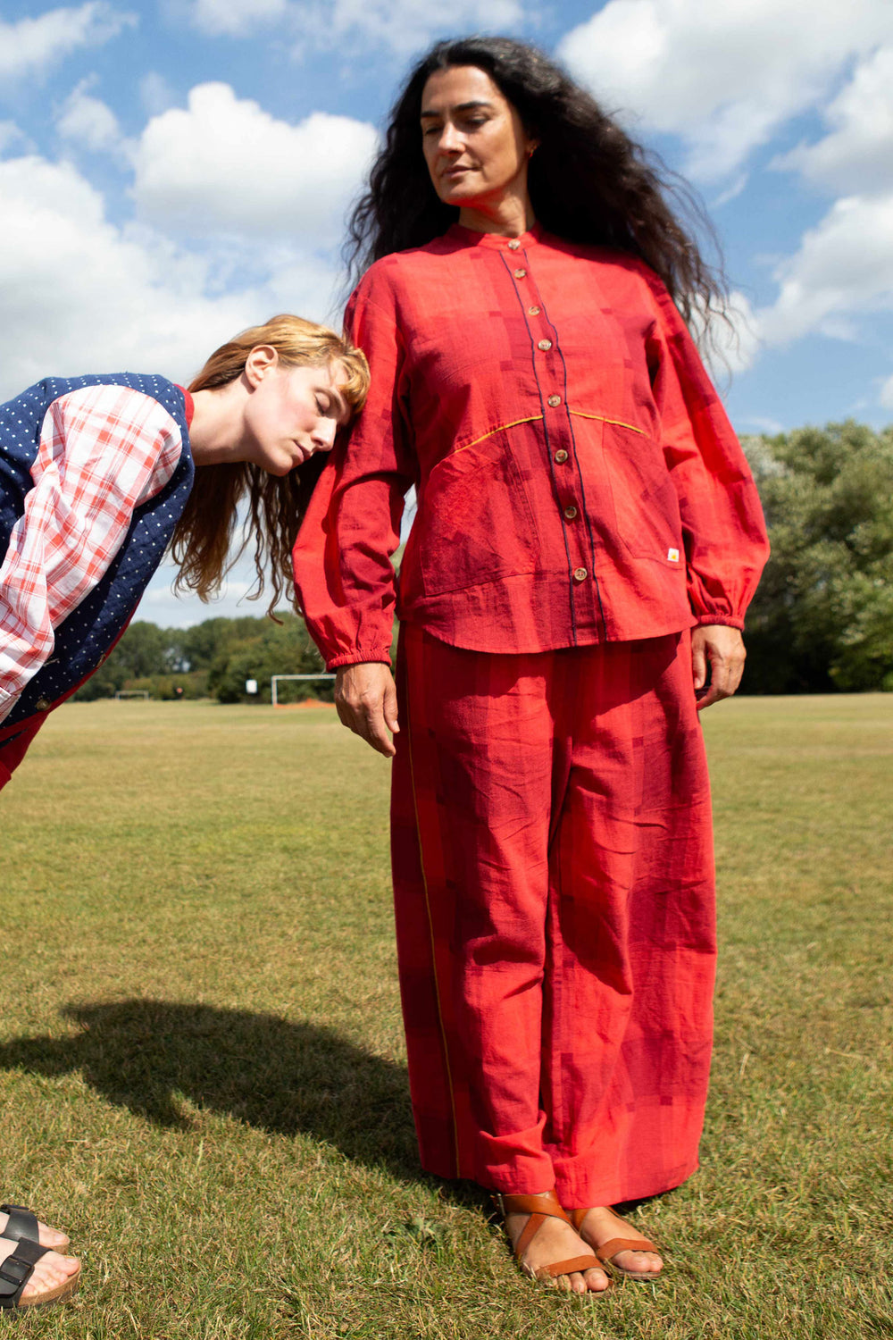 Eamon Trouser Red Gingham