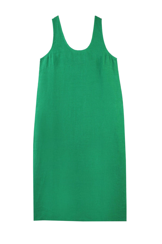 Basic Linen Shift Dress Grass – LF MARKEY