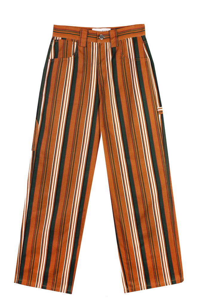 Orange striped pants online