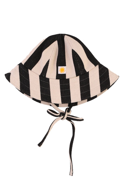 Lyon Sun Hat Black Stripe