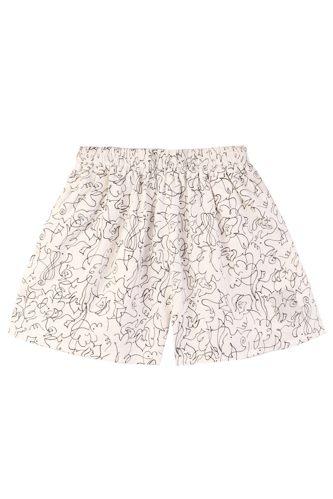 Basic Linen Shorts Squiggle Print – LF MARKEY