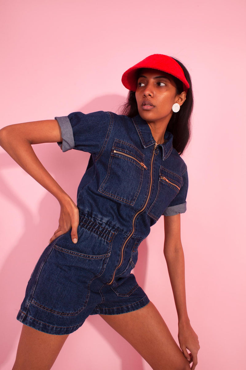 Danny Playsuit Indigo