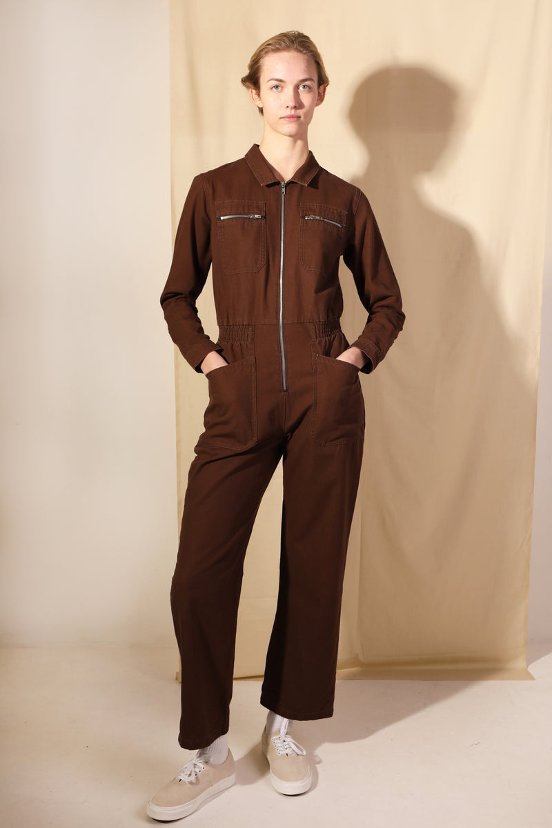 Danny Boilersuit Chocolate Canvas