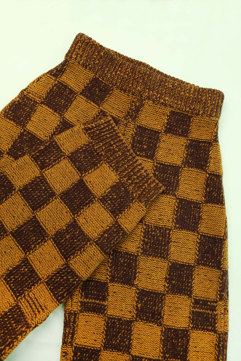 Raven Knit Trouser Chessboard