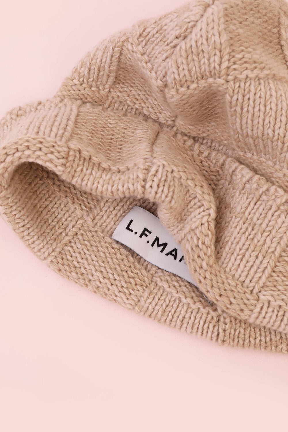 Check Beanie Cream