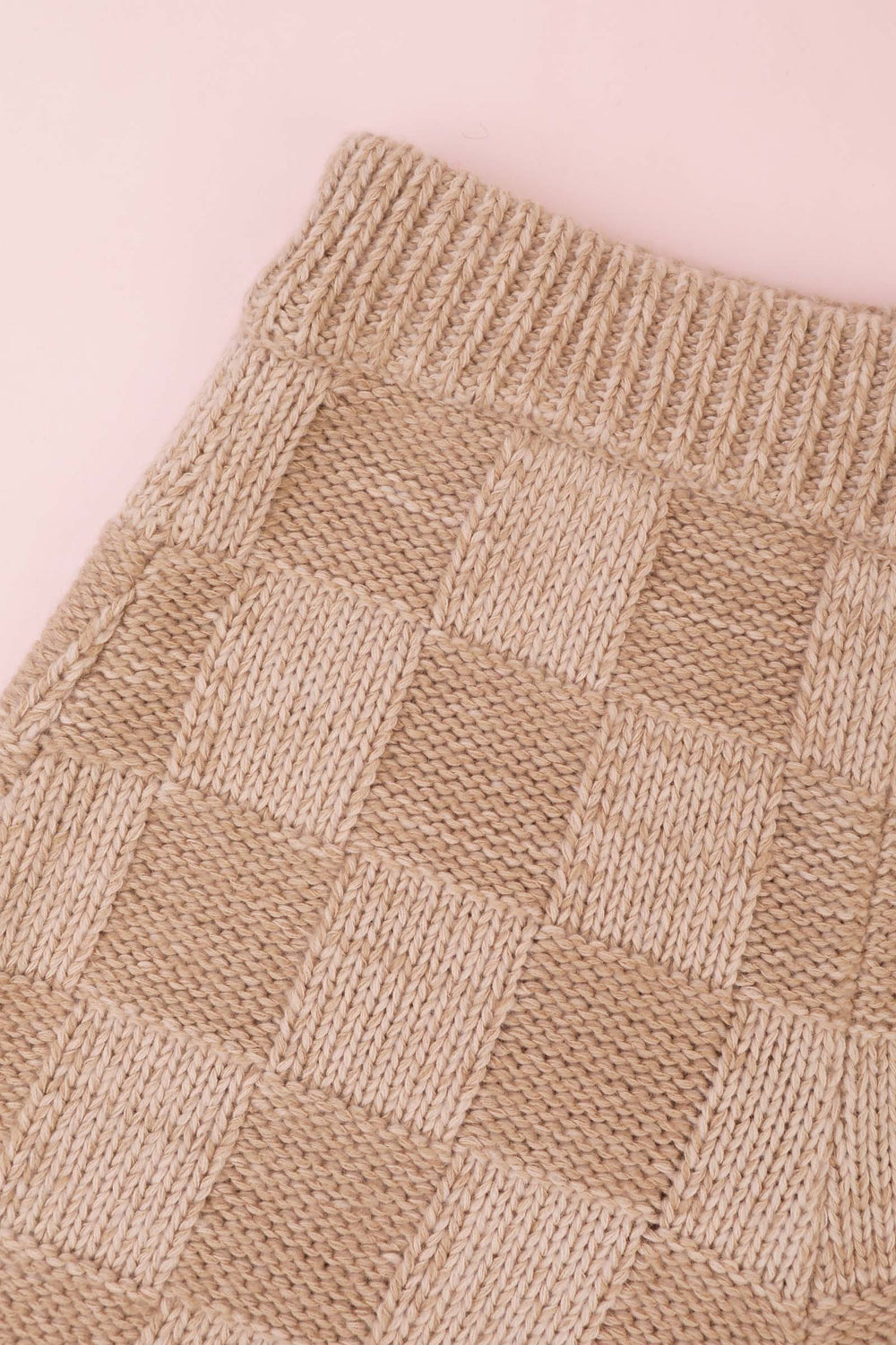 Raven Knit Trouser Chessboard Cream