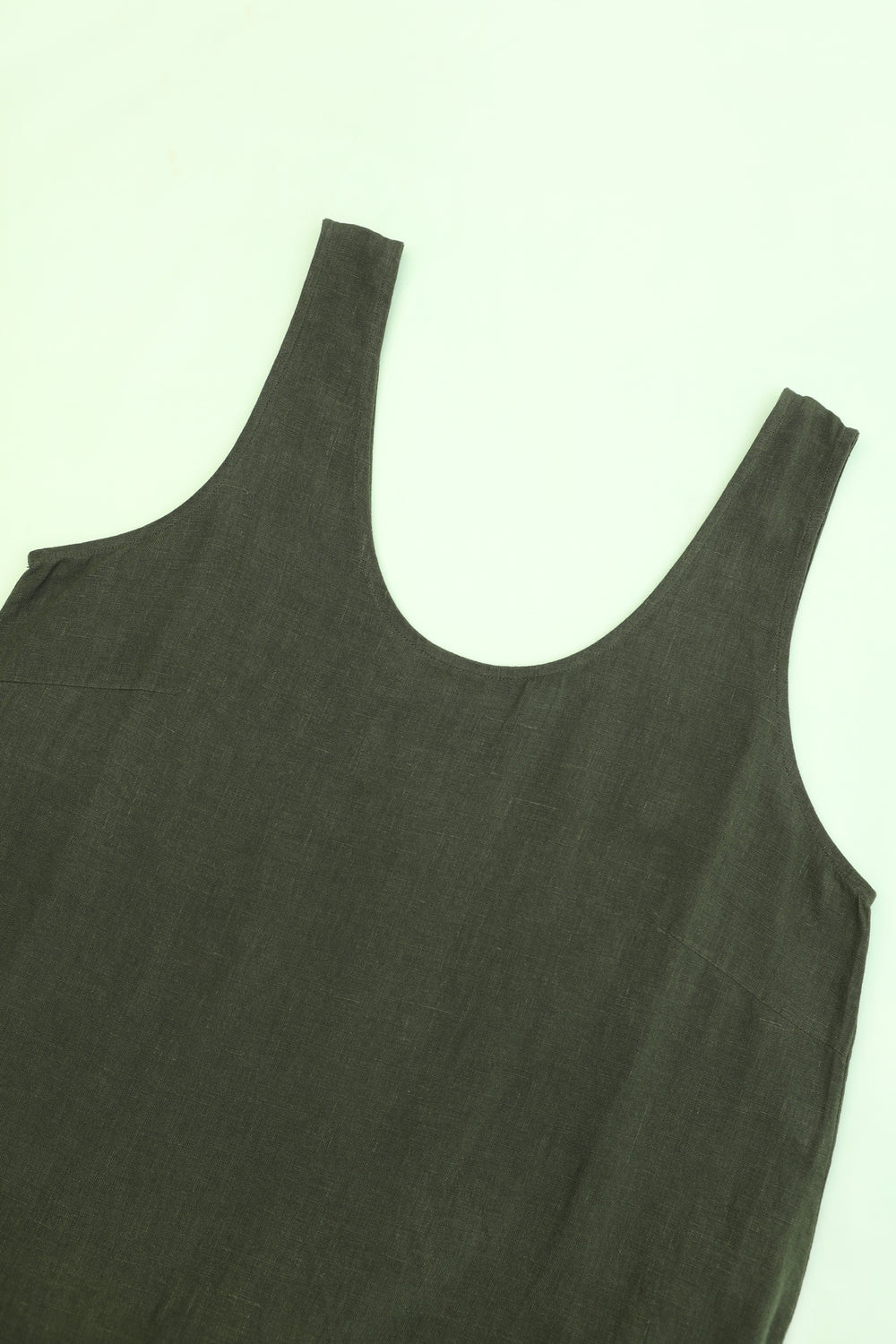 Basic Linen Shift Dress Hunter Green 10 Basic Linen Shift Dress Hunter Green 10