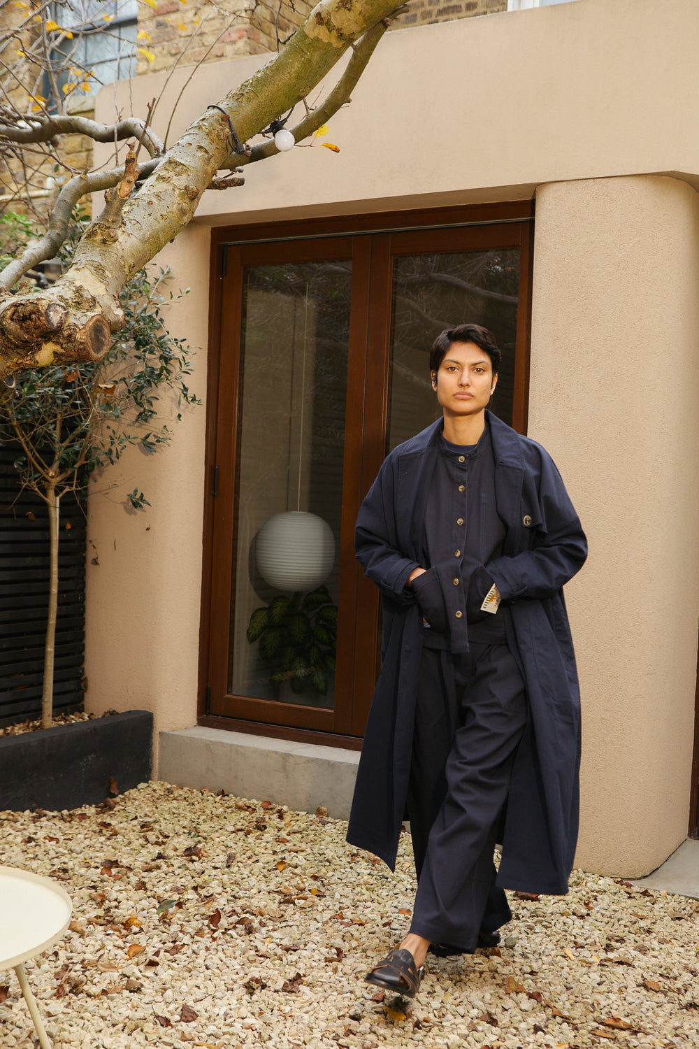 Joffe Trench Navy