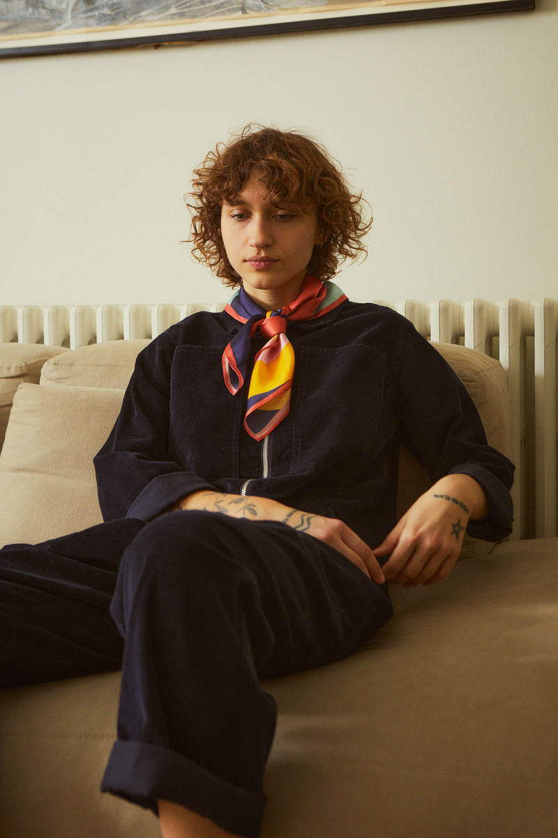 Dominic Boilersuit Corduroy Navy