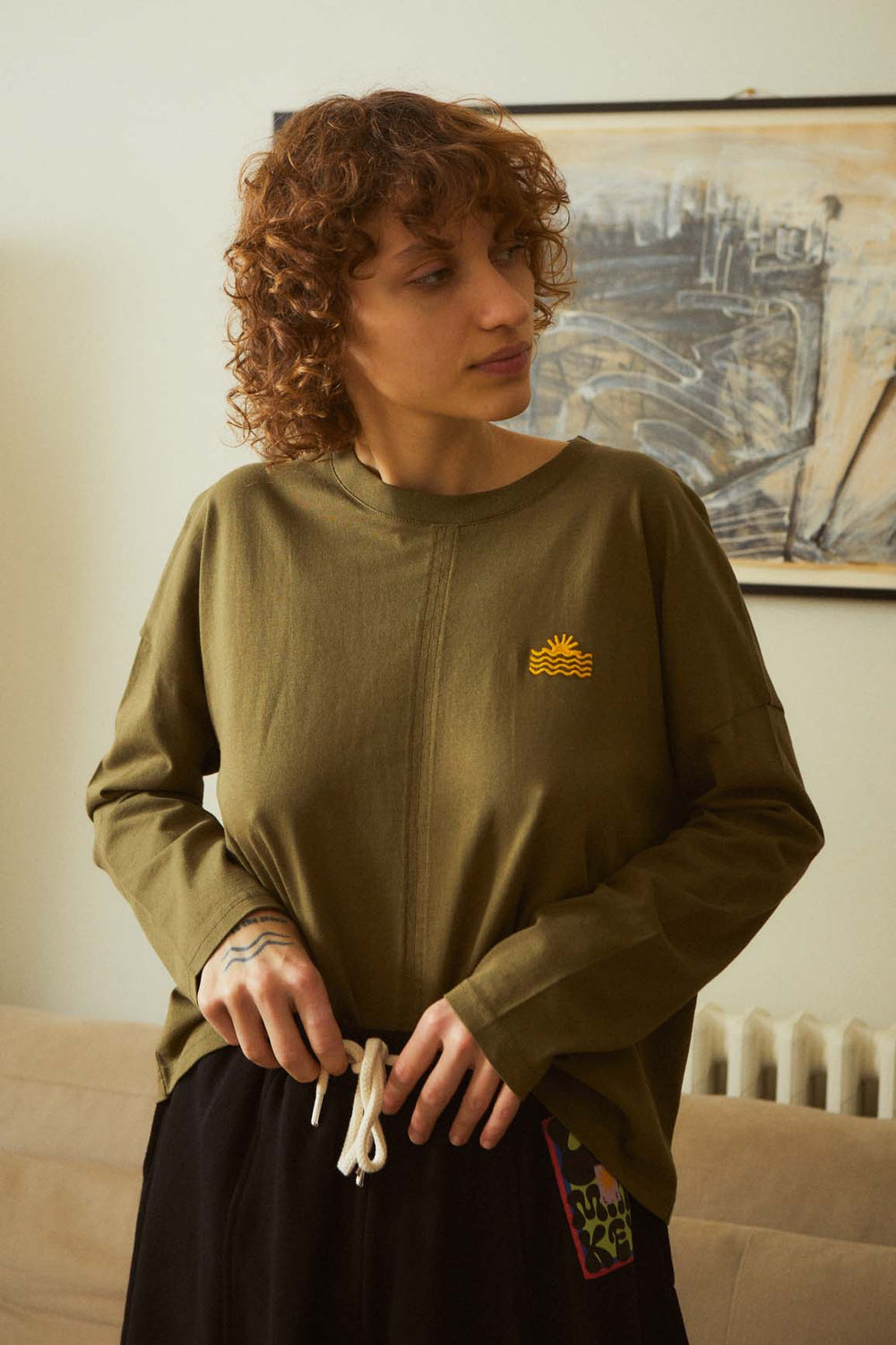 Lesley Top Olive