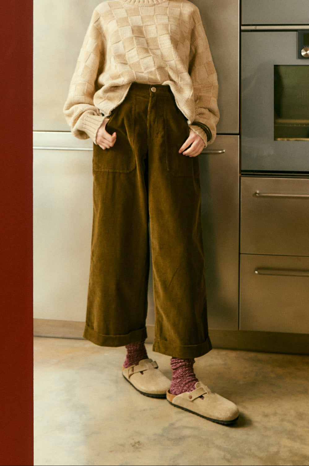 Lars Trouser Corduroy Dark Olive