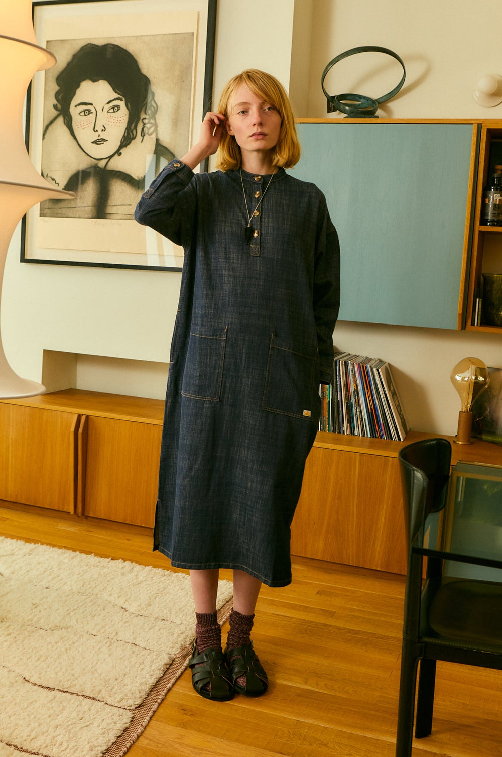 Ansel Shirtdress Indigo