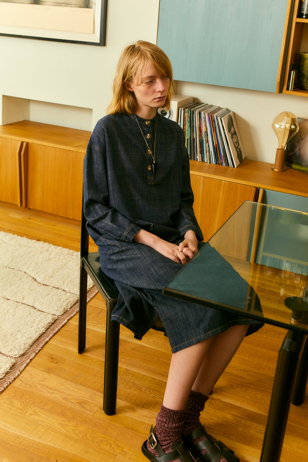 Ansel Shirtdress Indigo