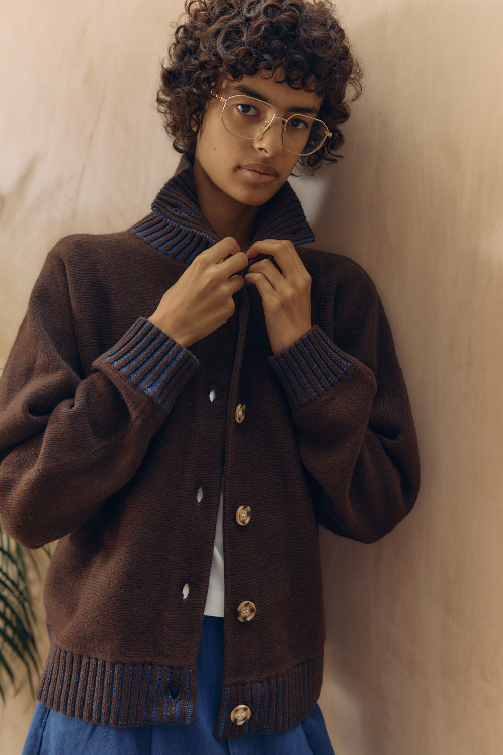 Holmes Knit Choc Cobalt