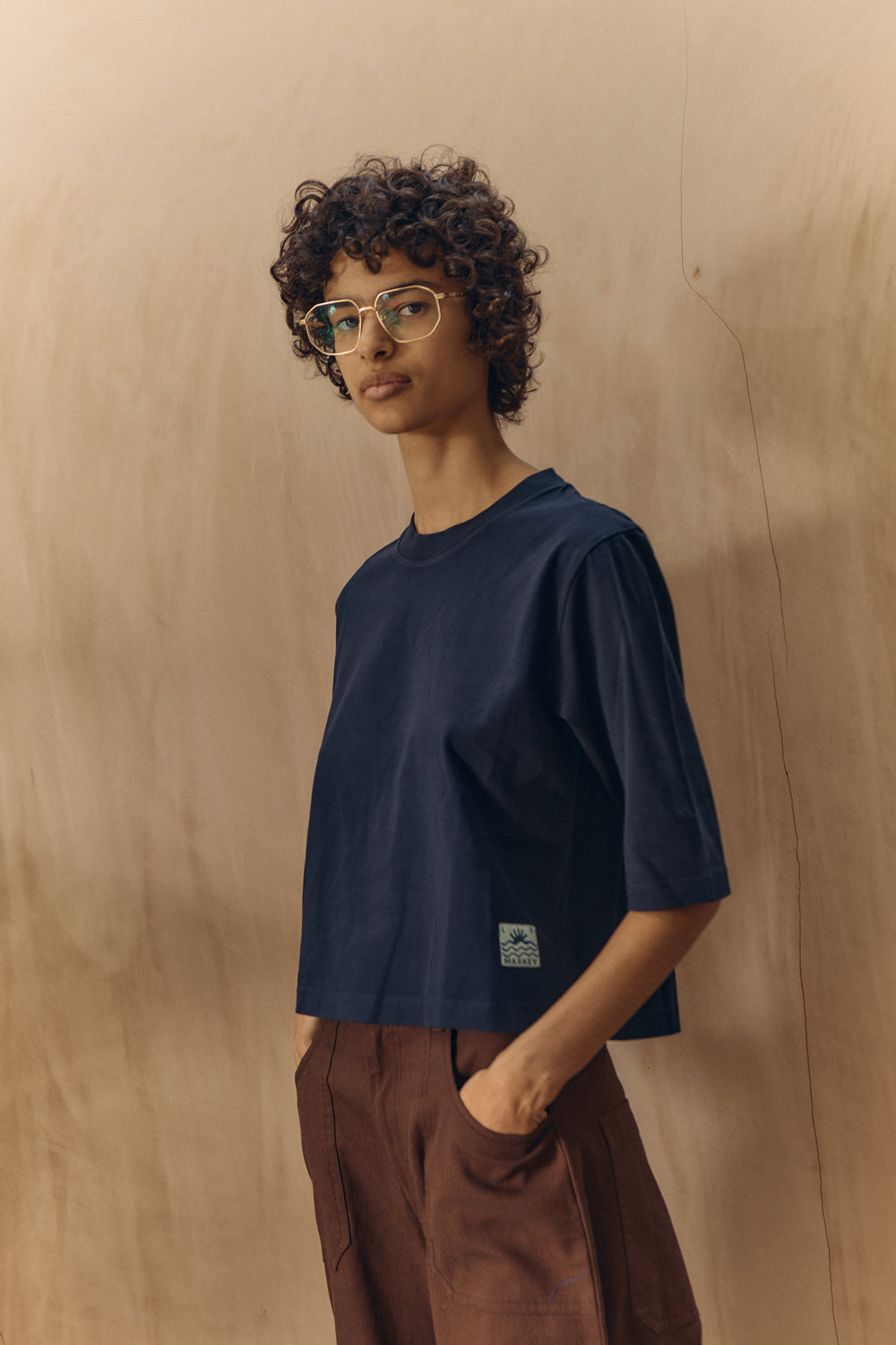 Boxy Tee Navy