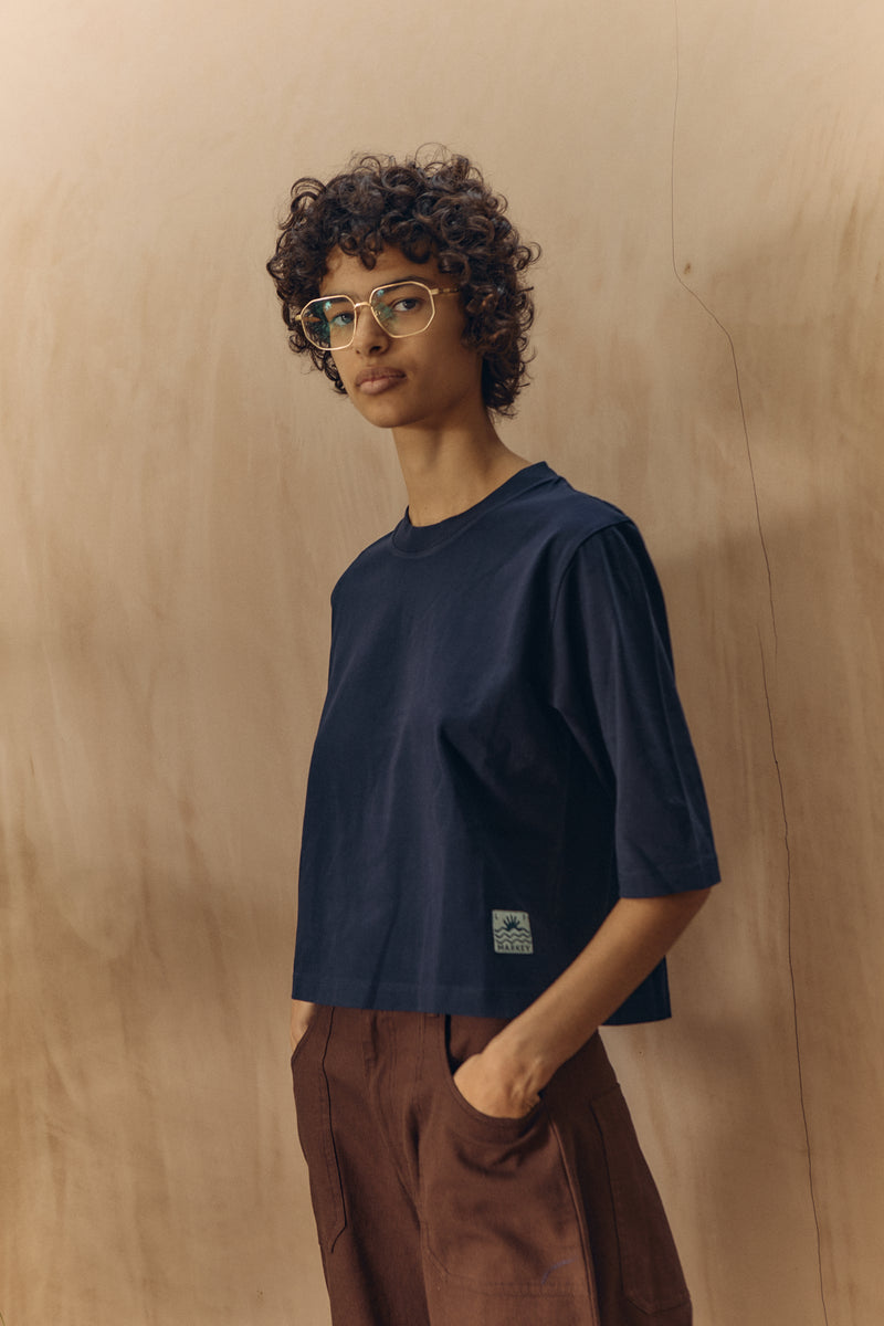 Boxy Tee Navy