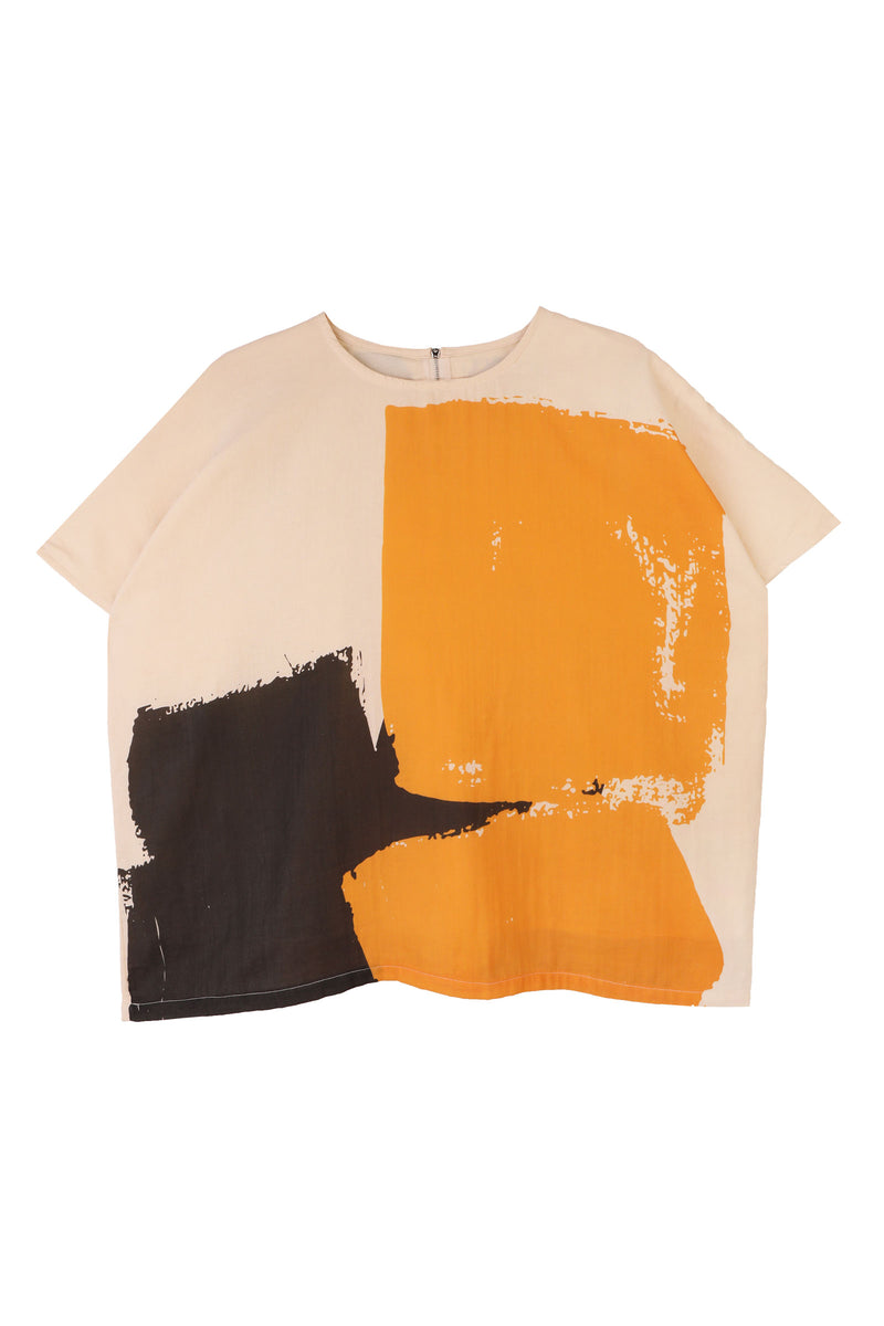Alcott Top Geo Print
