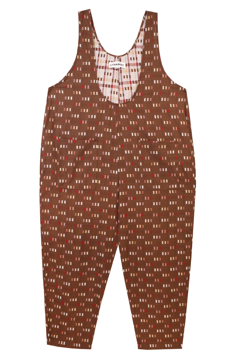 Basic Jumpsuit Chocolate Jacquard