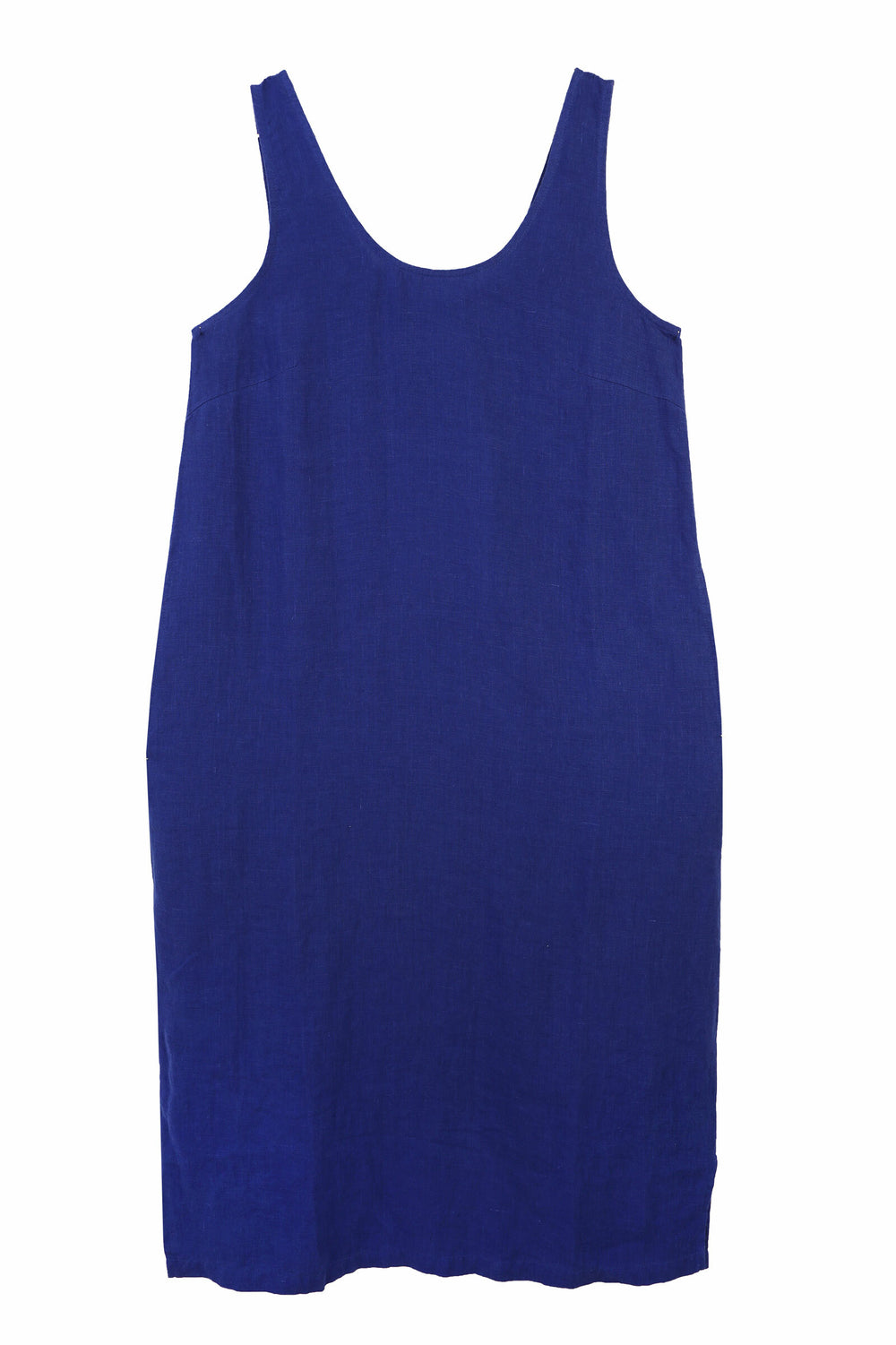 cobalt blue linen shift dress Tailored Navy Linen Shift Dress main image 0