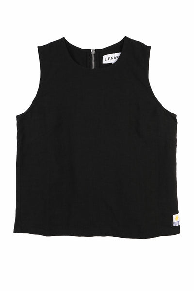 ë BIOTOP linen compact vest / BLACK BASICVES_BLACK_PACK026_4f0ae21