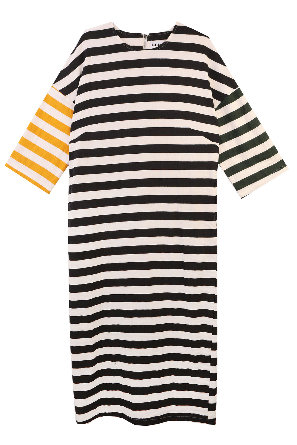 Carr Dress Patchwork Stripe