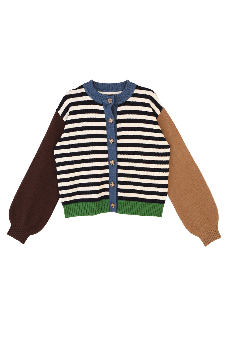 Eval Cardigan Cornwall Stripe