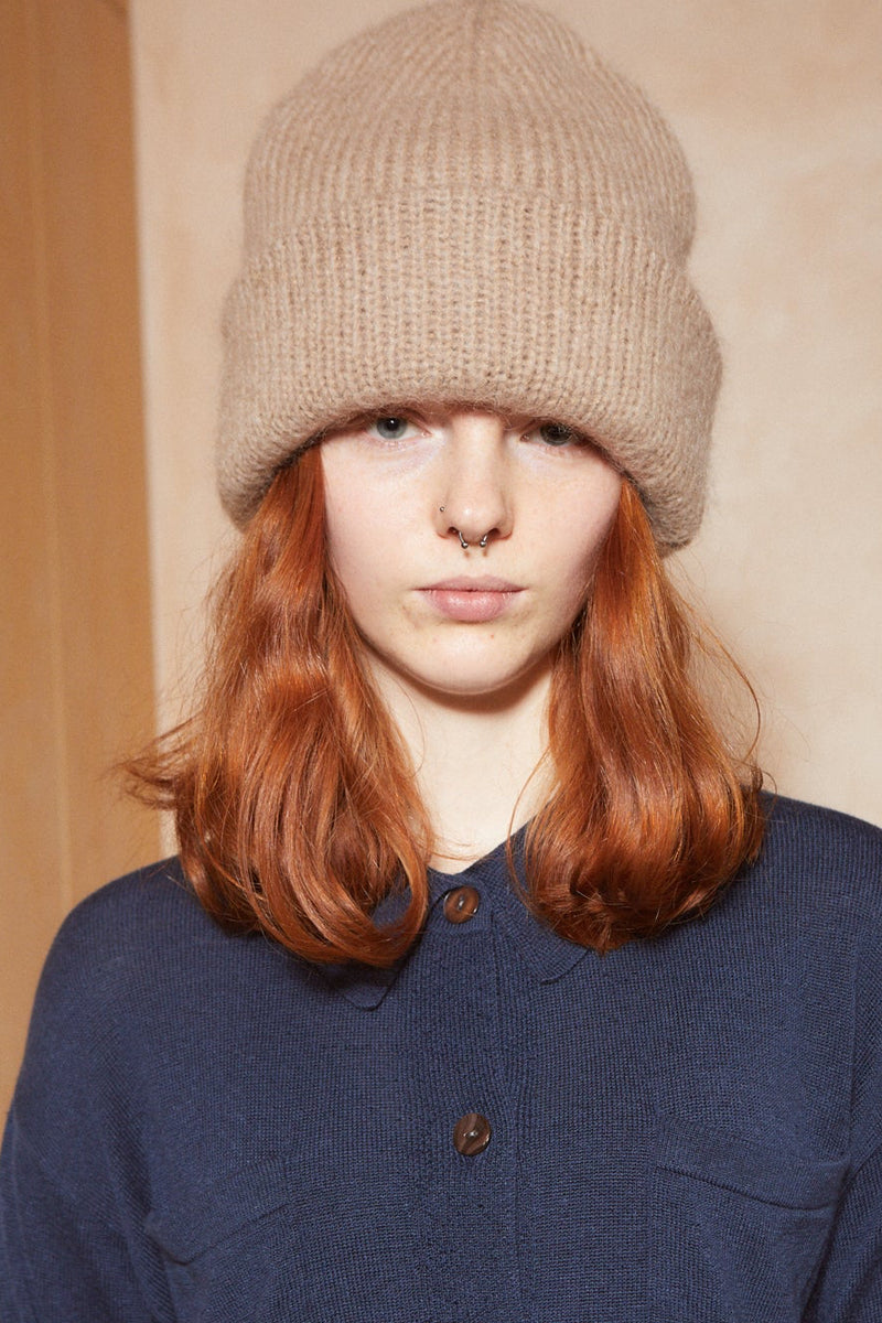 Fuzzy Mohair Beanie