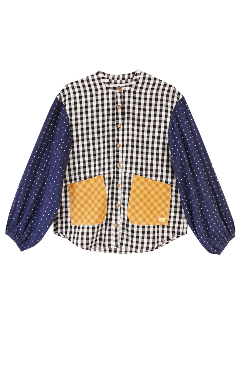 Gale Shirt Patchwork Check