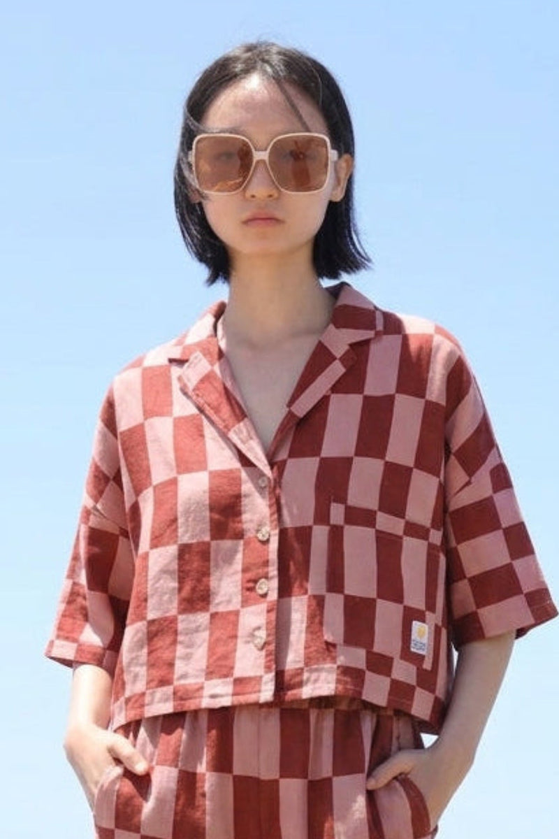 Maxim Shirt Printed Brick Check