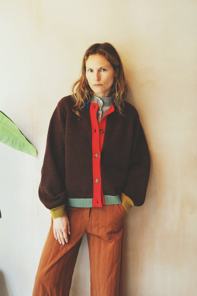 Ives Cardigan Chocolate