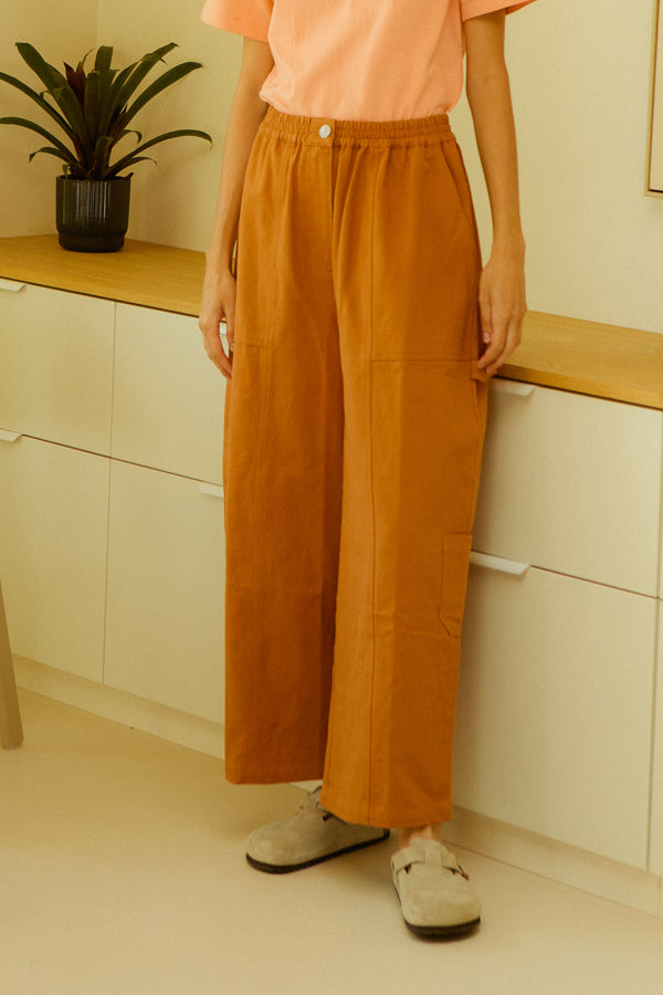 KALEB TROUSER TERRACOTTA