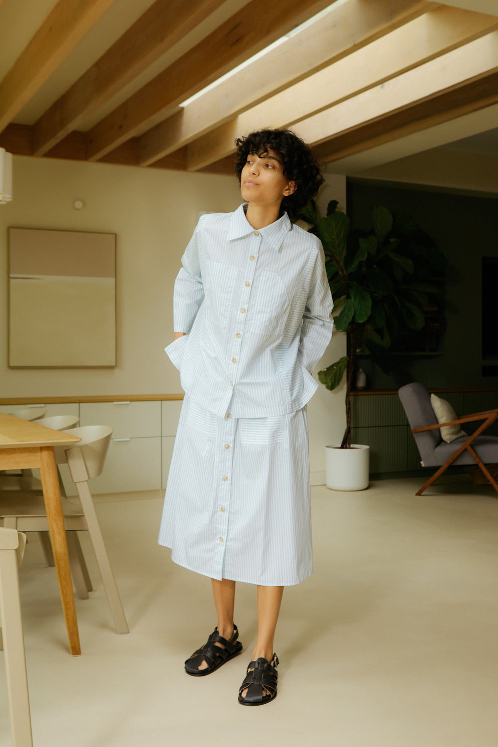 Ruskin Shirt Sky Stripe