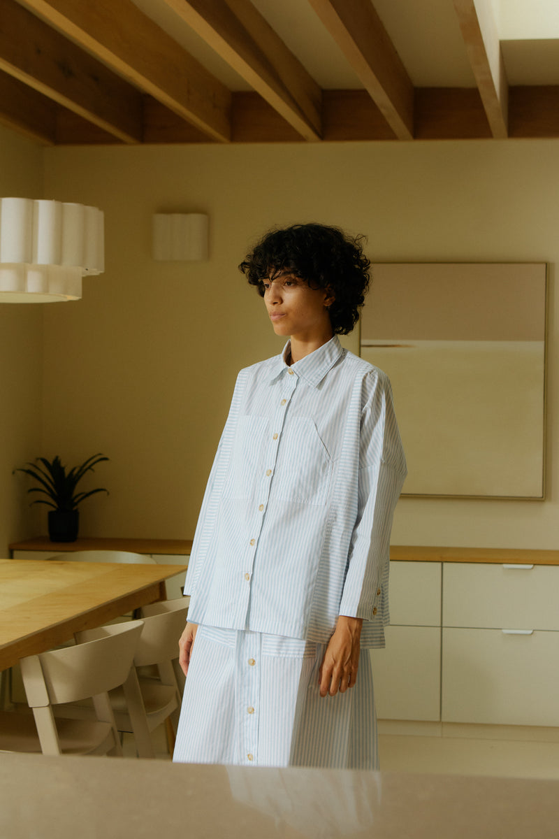 Ruskin Shirt Sky Stripe