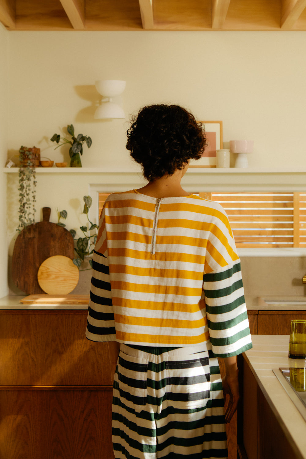 Mason Trouser Patchwork Stripe