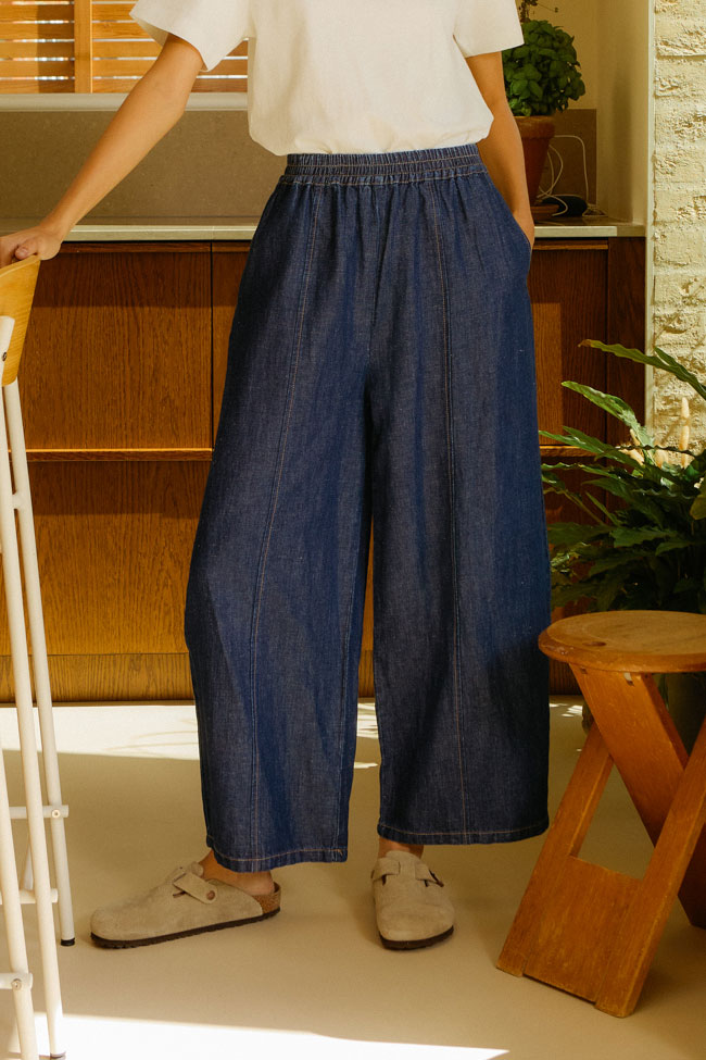 Grant Trouser Denim Chambray