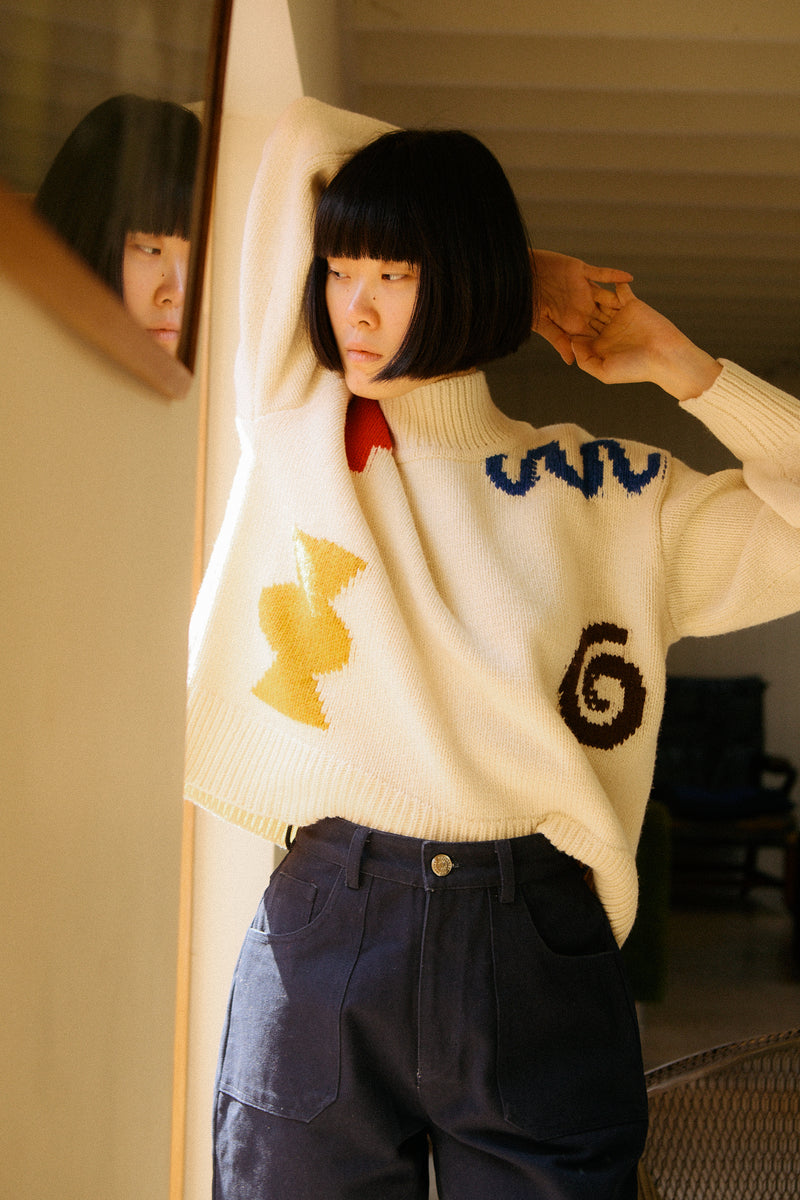 Miro Knit Ecru