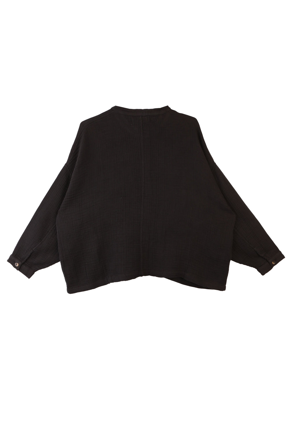 GAUZE CHORE COAT BLACK